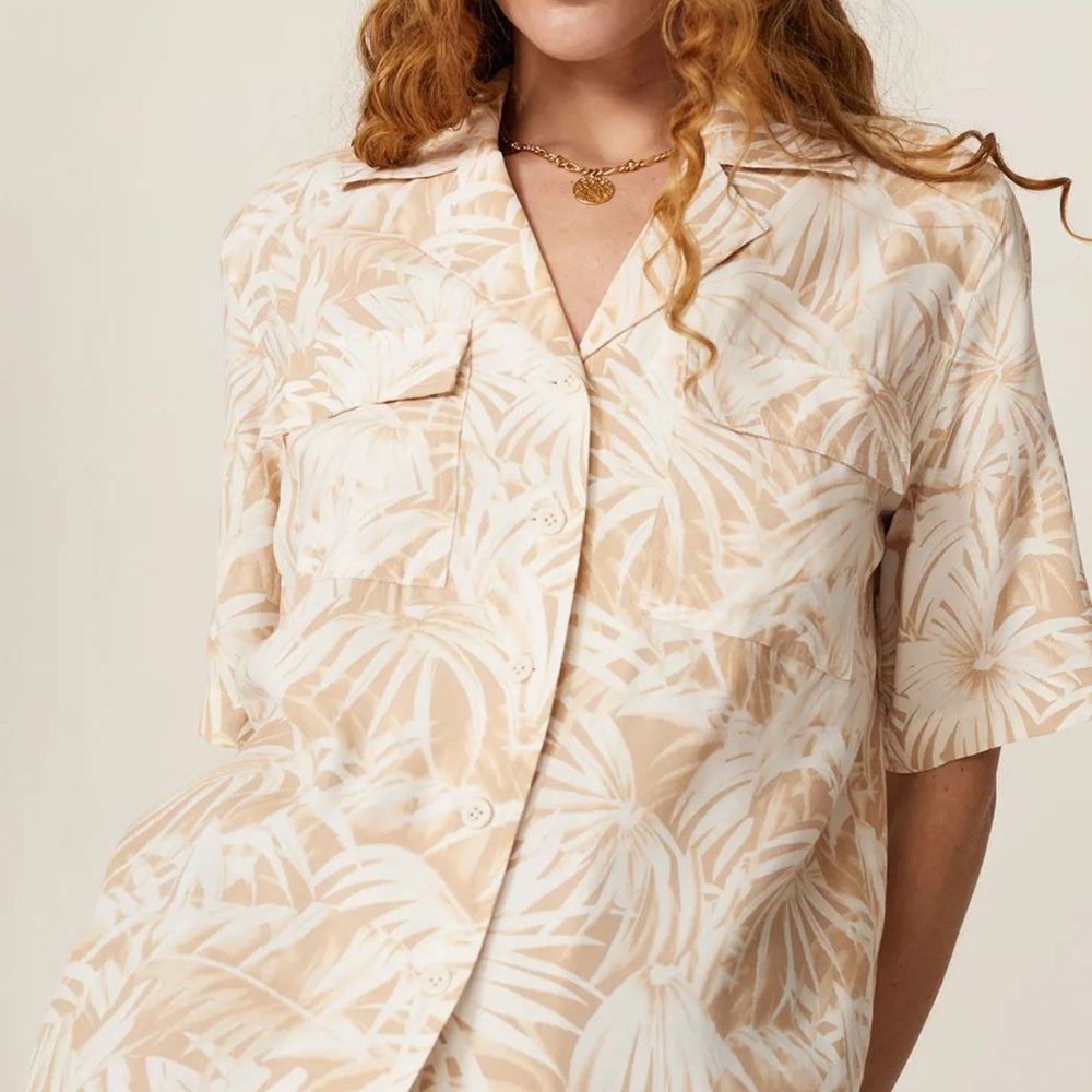 Annie Bing Austin Button Down Shirt Meidum - Picture 2 of 7